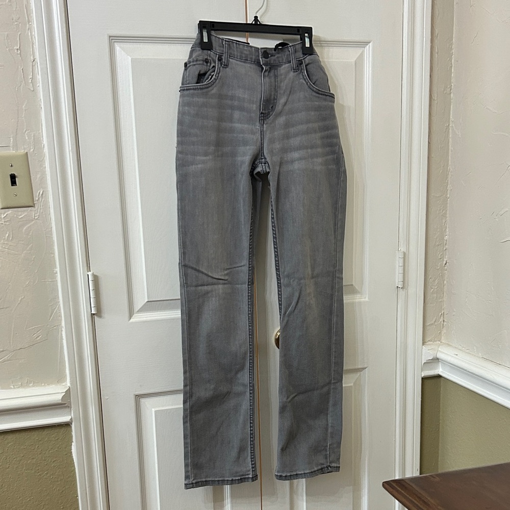 Levi's 511 Slim Fit Boys Jeans Size 18 Light Gray Wash - Picture 4 of 6